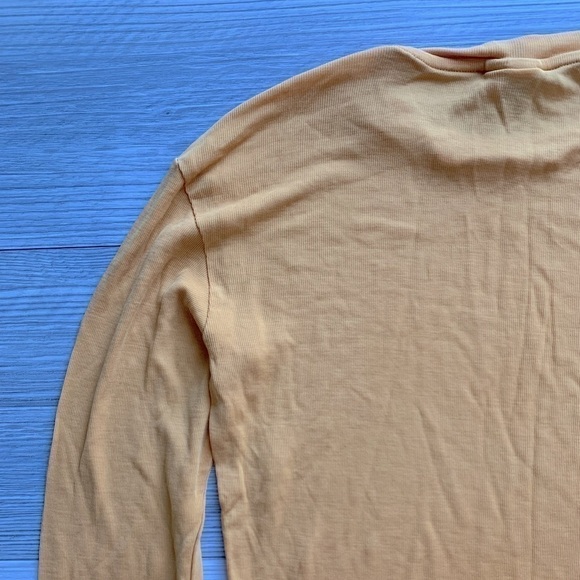 & OTHER STORIES gold long sleeve tee shirt size 0 - Picture 9 of 13